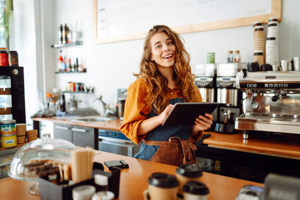 Business owner reviewing documents to file their first Connecticut annual report